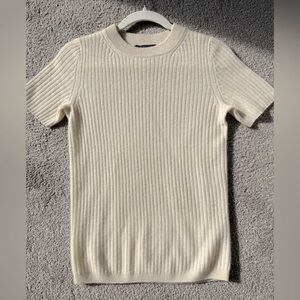 Saks short sleeve cashmere sweater. XS